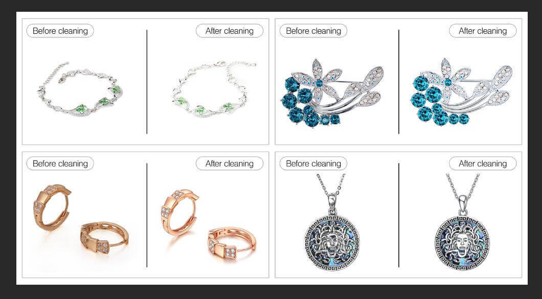 珠寶首飾的清洗結(jié)果對(duì)比 珠寶首飾的清洗結(jié)果對(duì)比